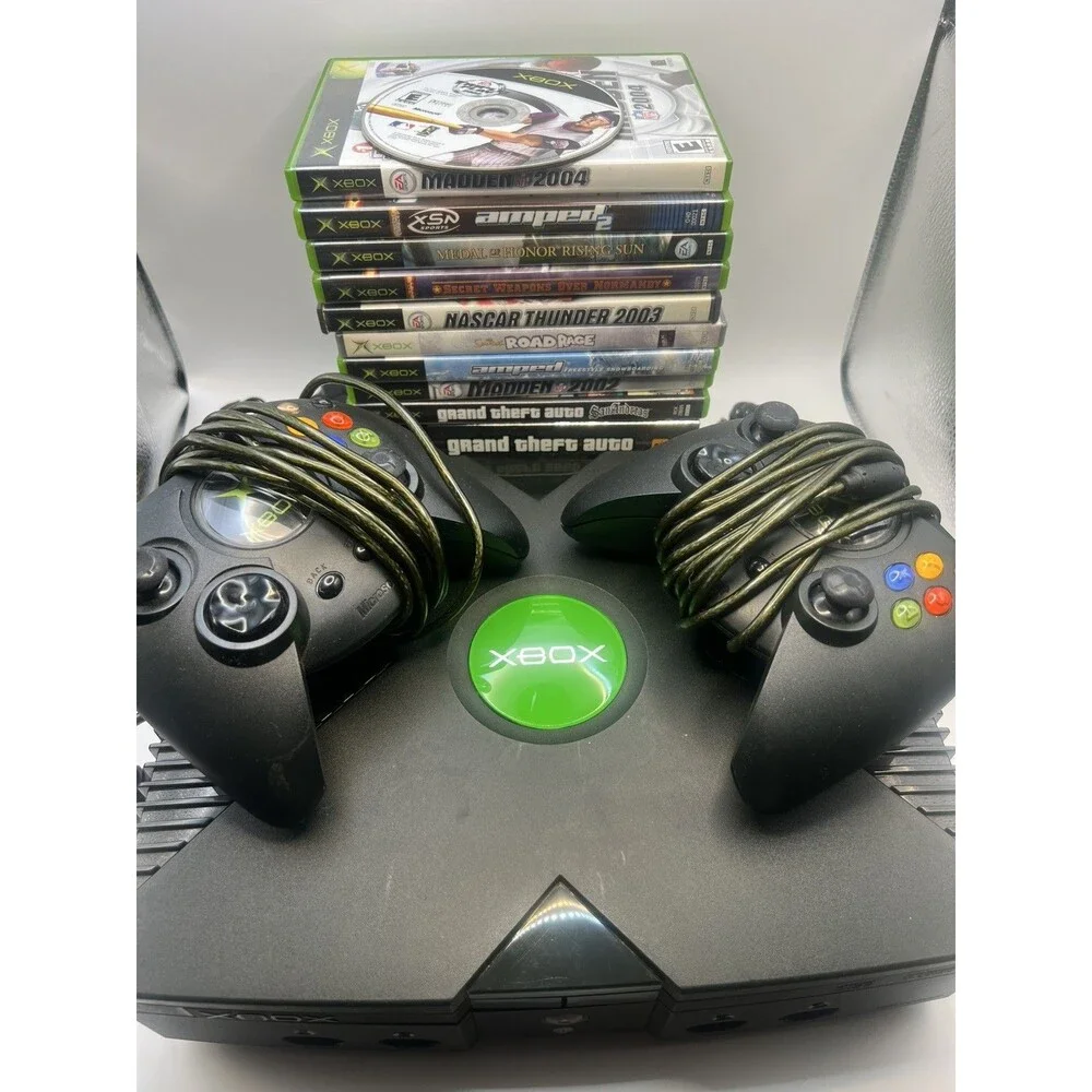 Original Owner Microsoft Xbox Console Bundle Tested 19 Games GTA III Sealed OEM